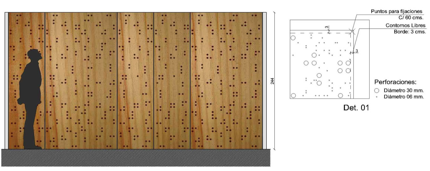 Modelo C-11 Perforaciones Circulares